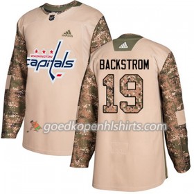 Washington Capitals Nicklas Backstrom 19 Adidas 2017-2018 Camo Veterans Day Practice Authentic Shirt - Mannen